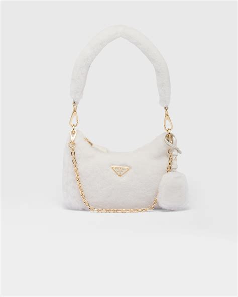 prada shearling bag